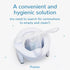 Potette Plus 2-in- Folding Travel Potty & Toilet Trainer Seat White/Blue