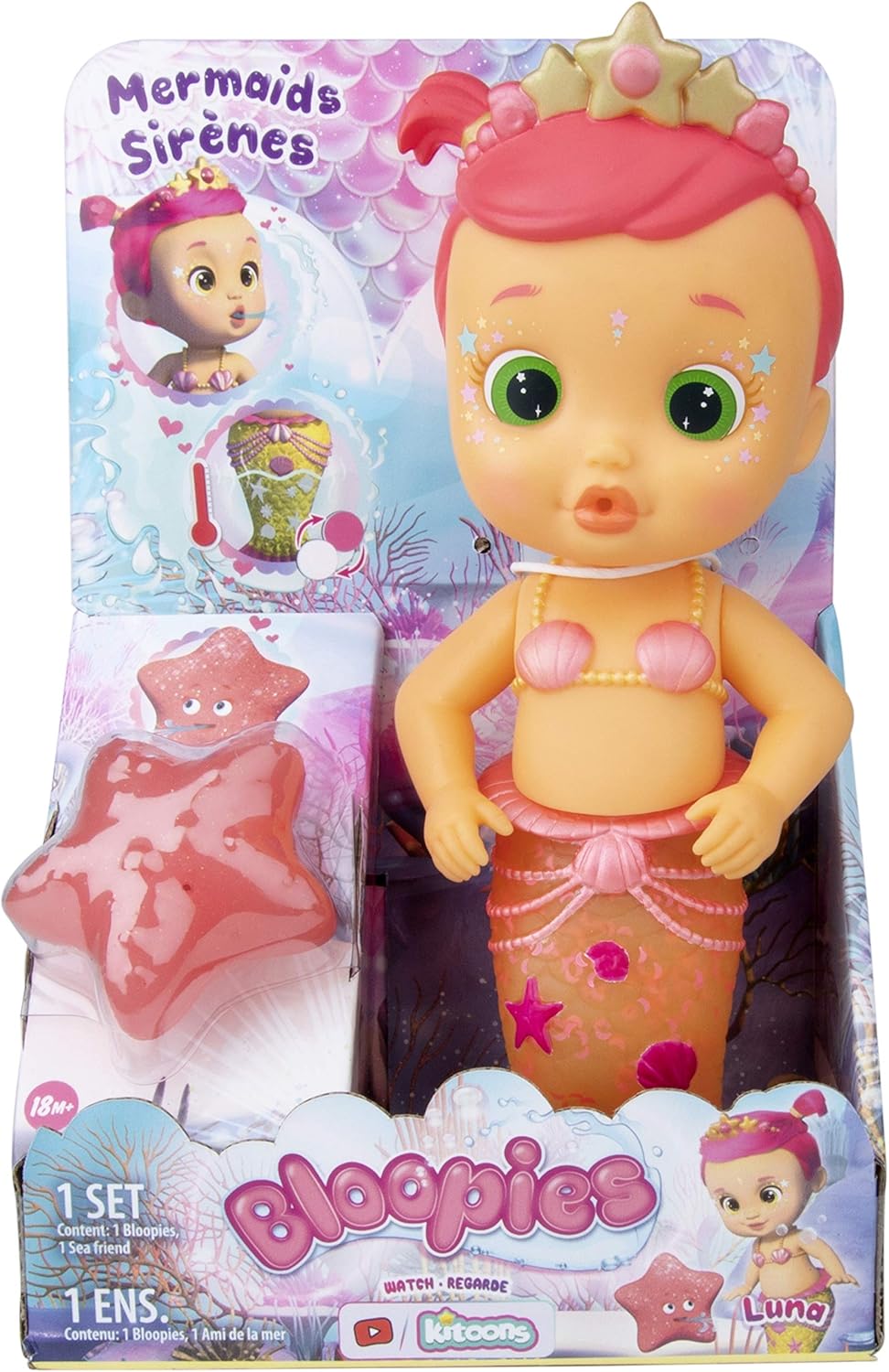 IMC Toys Bloopies Mermaids LUNA Bath Toy