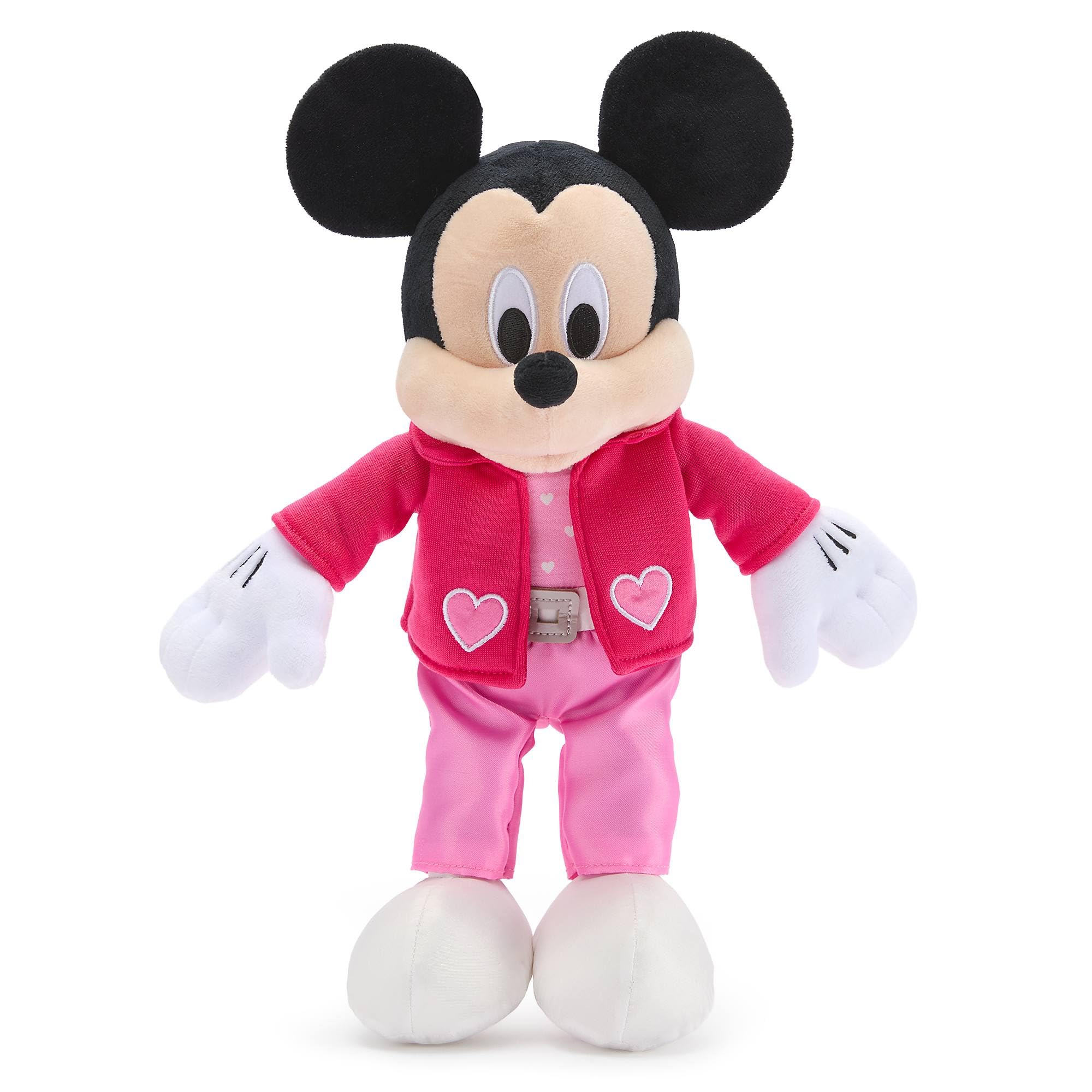 Disney Store Official Mickey Mouse Sweetheart 2026 Soft Plush Toy Pink Suit 37cm