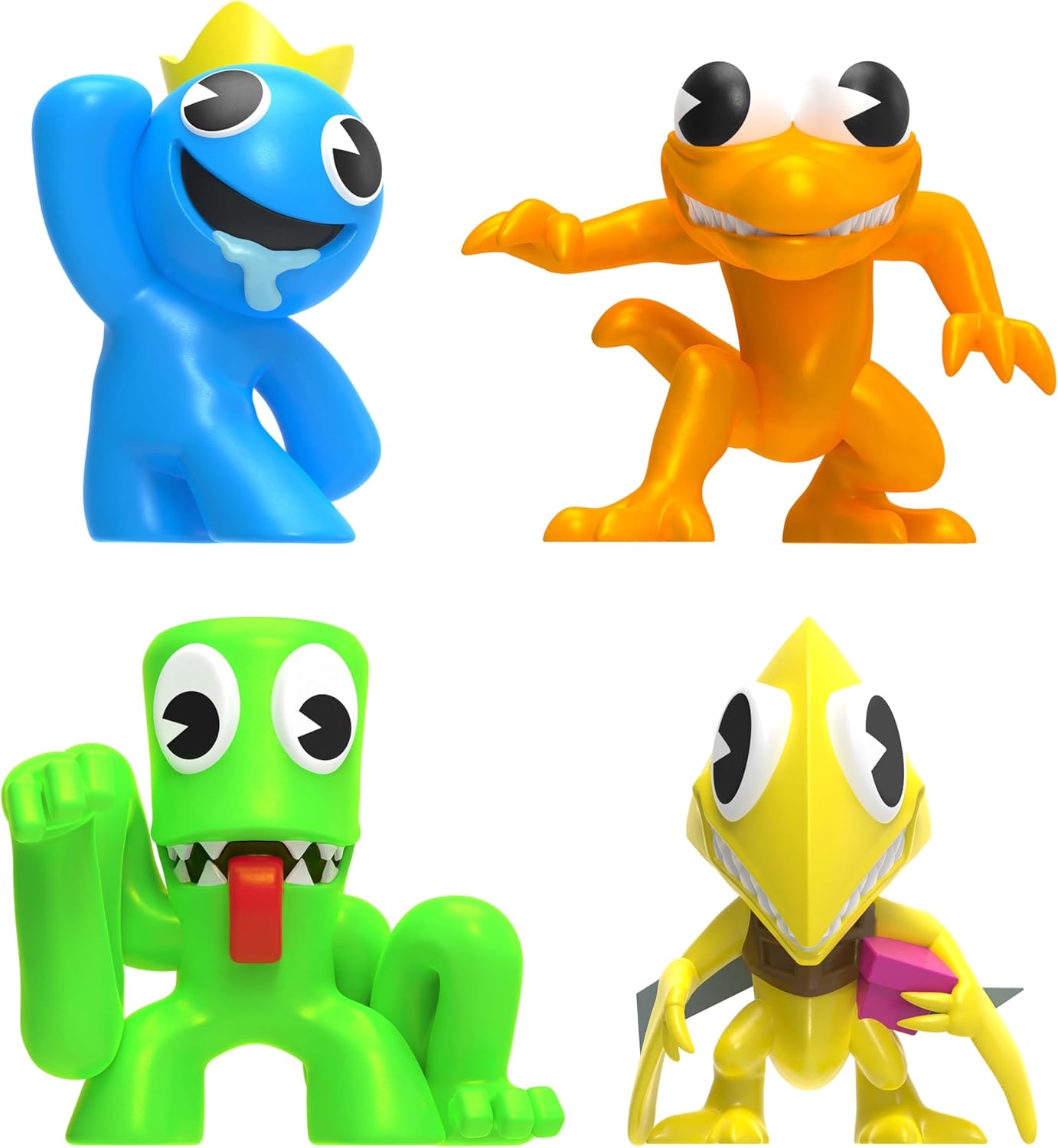 Rainbow Friends  Minifigure 4-pack  Neon Finish  Series 2