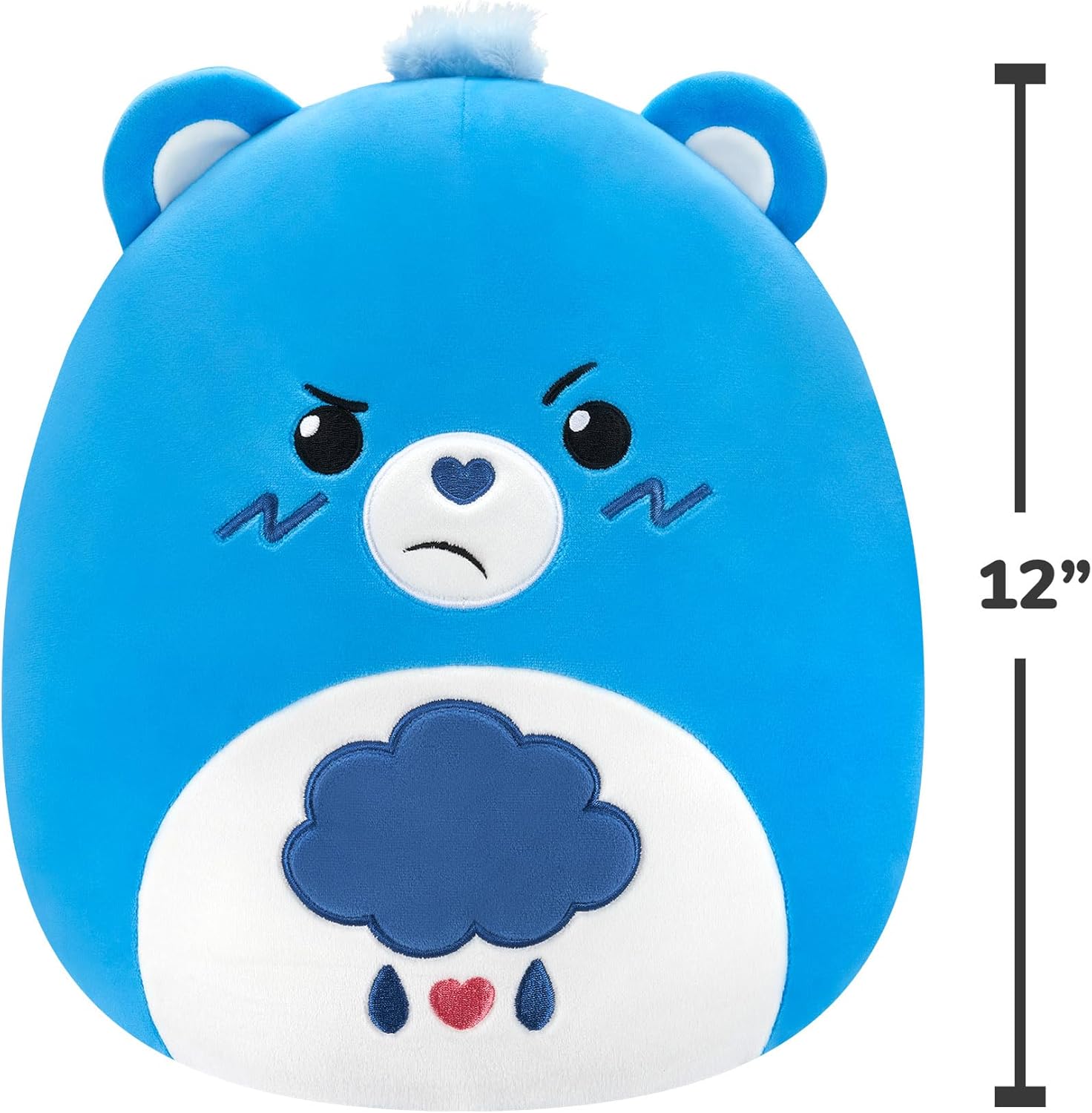 Squishmallows Care Bears Grumpy Bear 12inch Cute Plush Toy