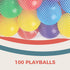 Activo 100 Ball Pit Play Balls 100 Colourful Mini Plastic Ball Pit Balls for Babies & Toddlers