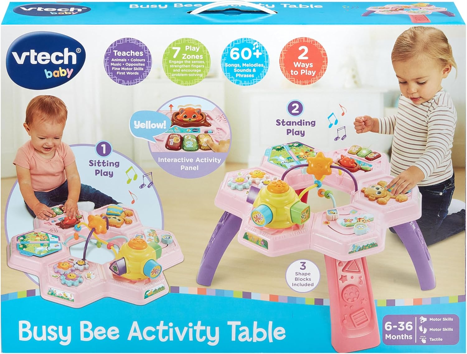 VTech Baby Busy Bee Activity Table Pink