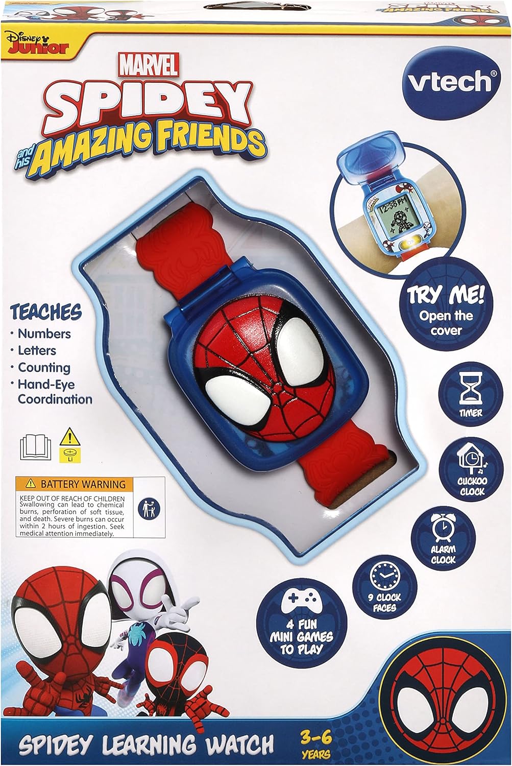 VTech Spidey and His Amazing Friends: Spidey Learning Watch