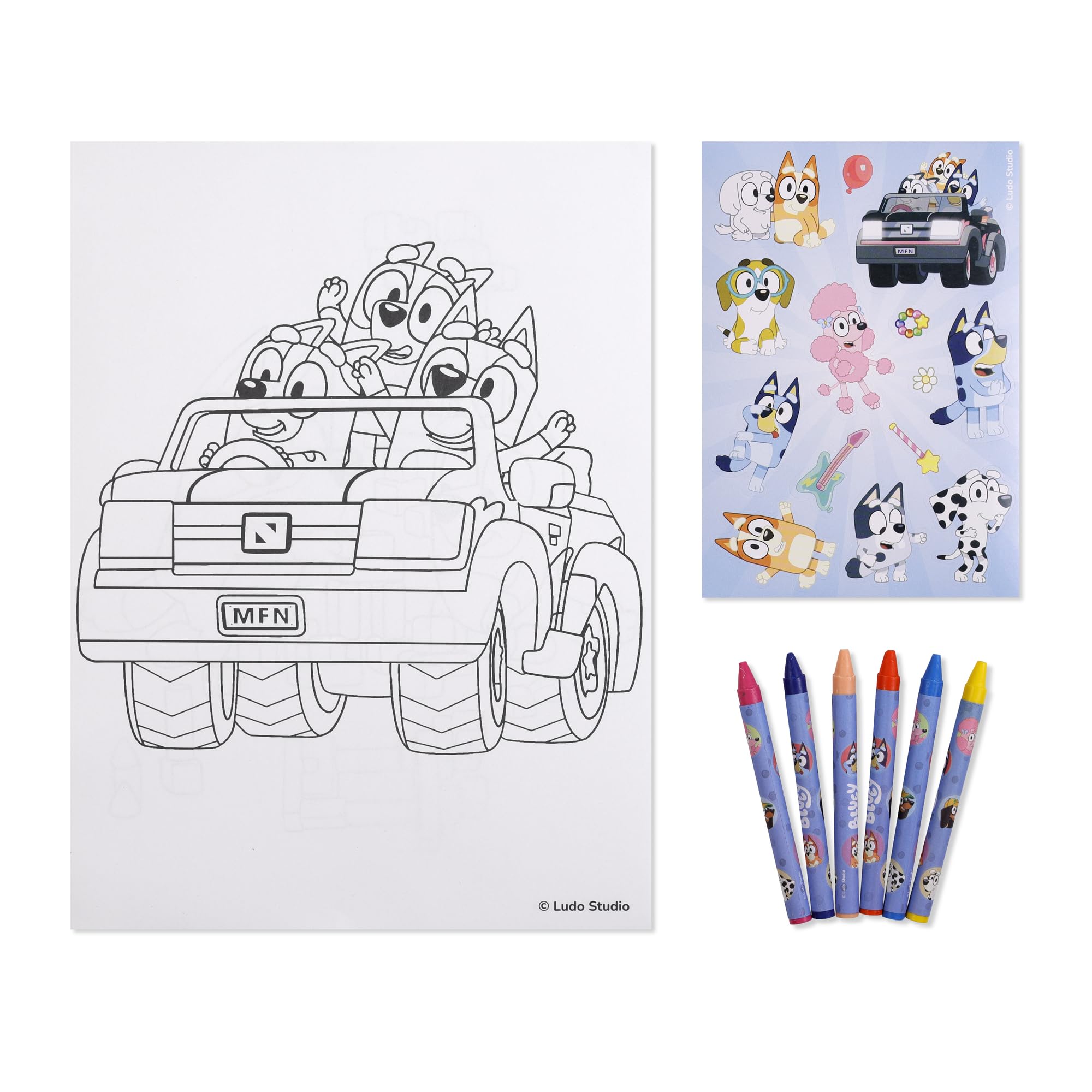 BLUEY Colouring Book Set