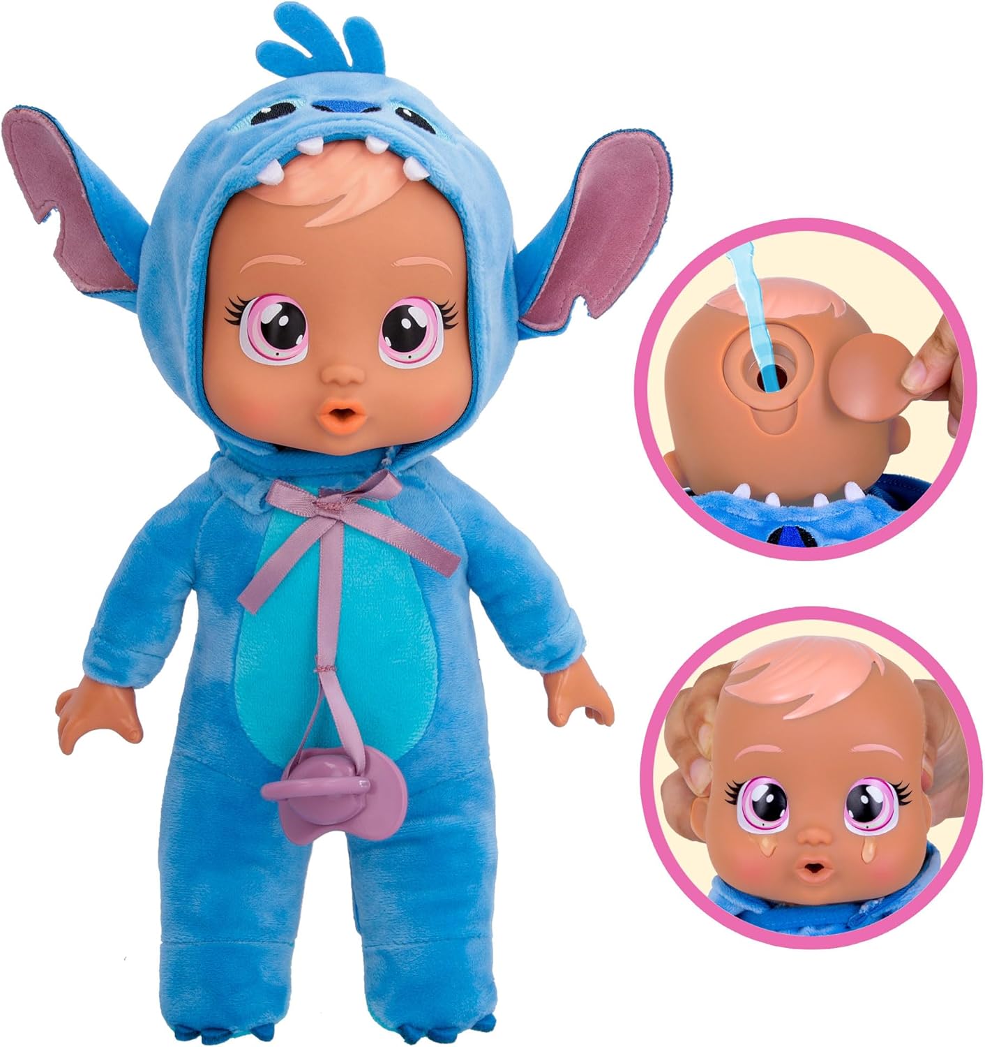Cry Babies Disney 9Inch Soft Plush Baby Doll Tiny Cuddles Inspired by Disney Stitch