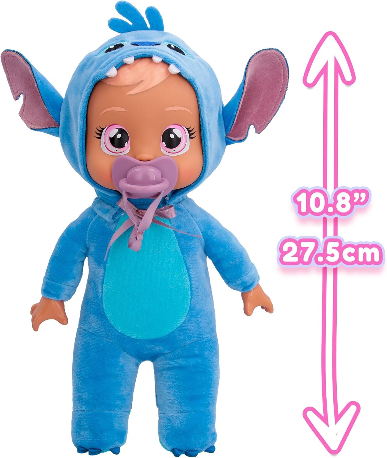 Cry Babies Disney 9Inch Soft Plush Baby Doll Tiny Cuddles Inspired by Disney Stitch