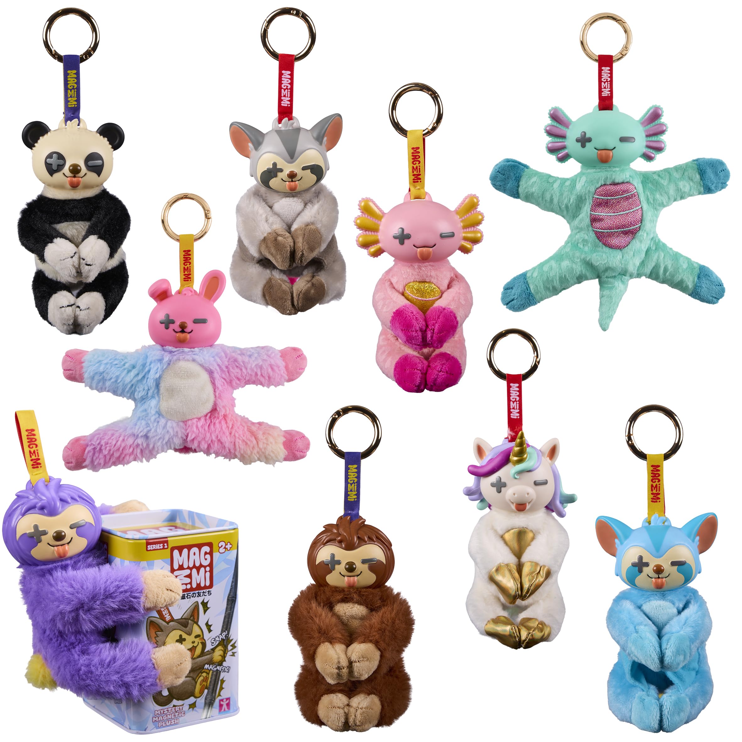 MagMiMi Magnetic Animal Character Plush with Reusable Tin 9 to Collect - 1 at Random