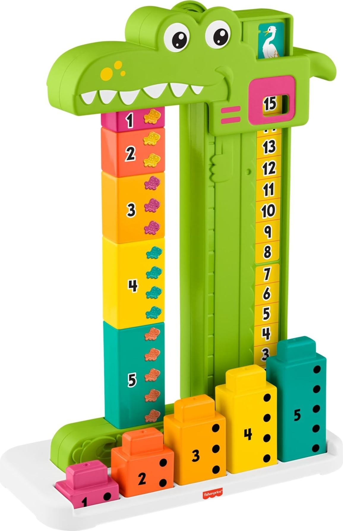 Fisher-Price Preschool Learning Toy Adding Alligator Counting Activity