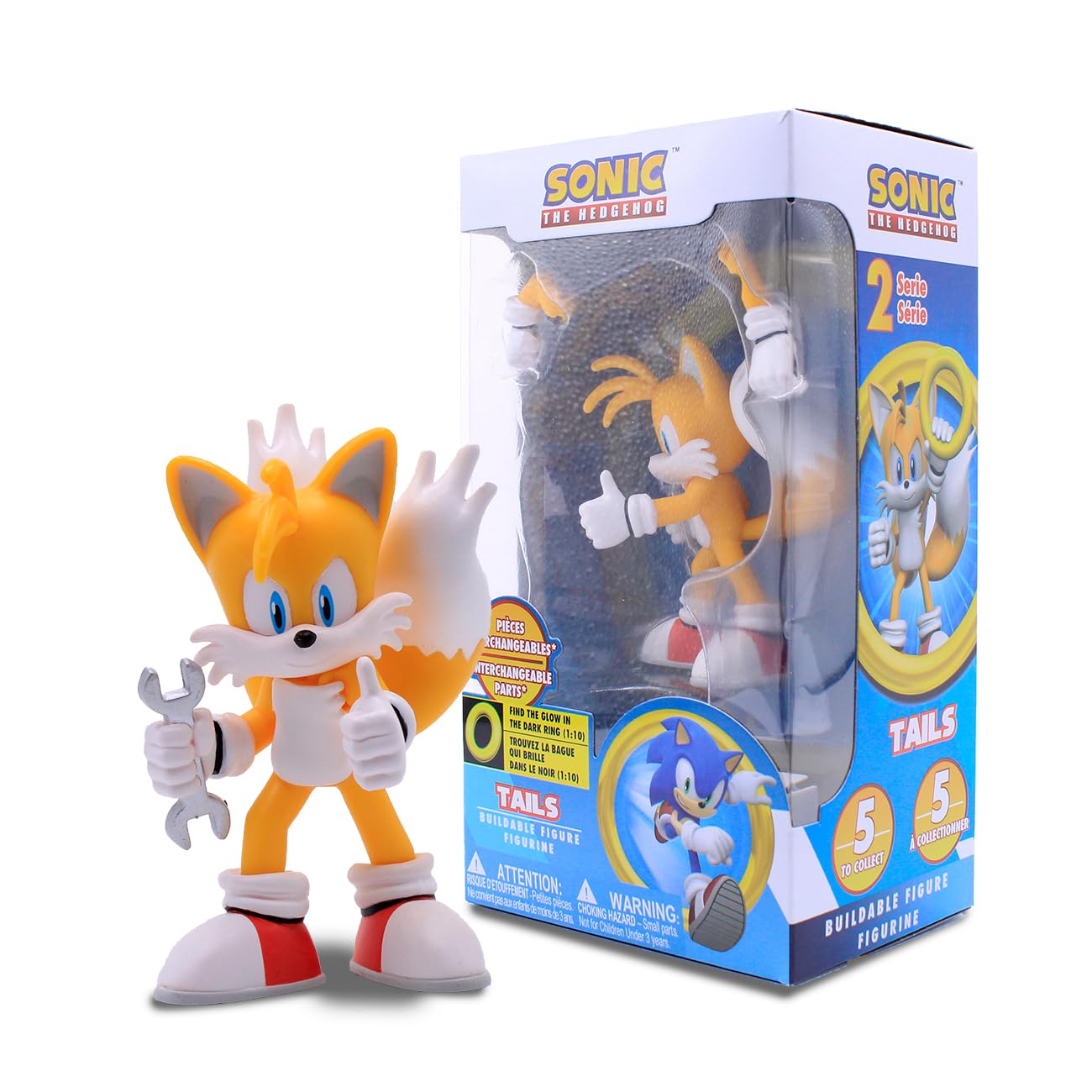 Just Toys LLC Sonic The Hedgehog Action Figures TAILS Series 2