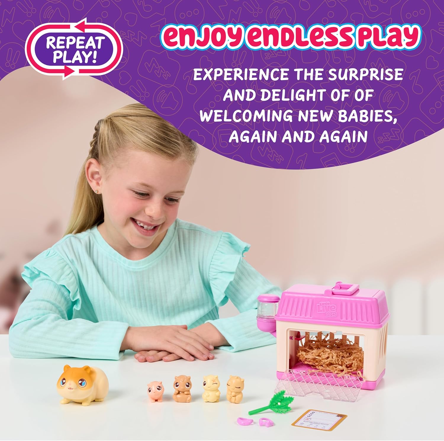 LLP Little Live Pets Mama Surprise Minis HAMSTER Toy
