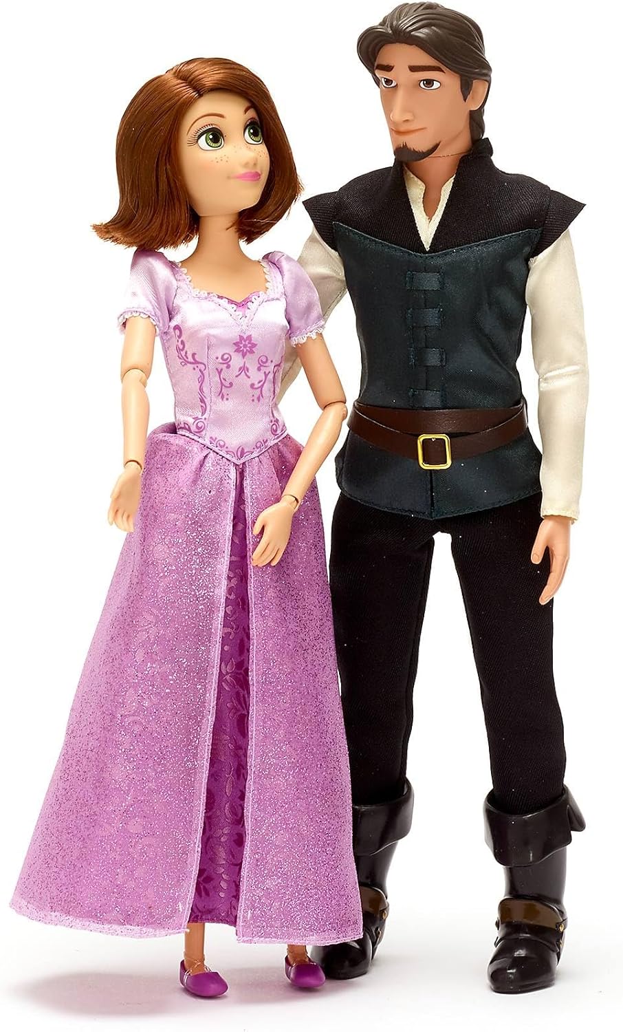 Disney Store Official Rapunzel and Flynn Rider Doll Set and Pascal