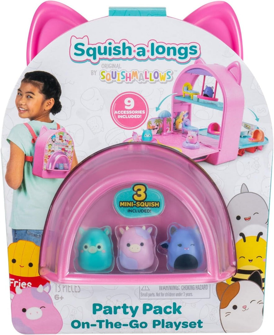 Squish-a-longs by Original Squishmallows Party Pack On-the-Go Playset