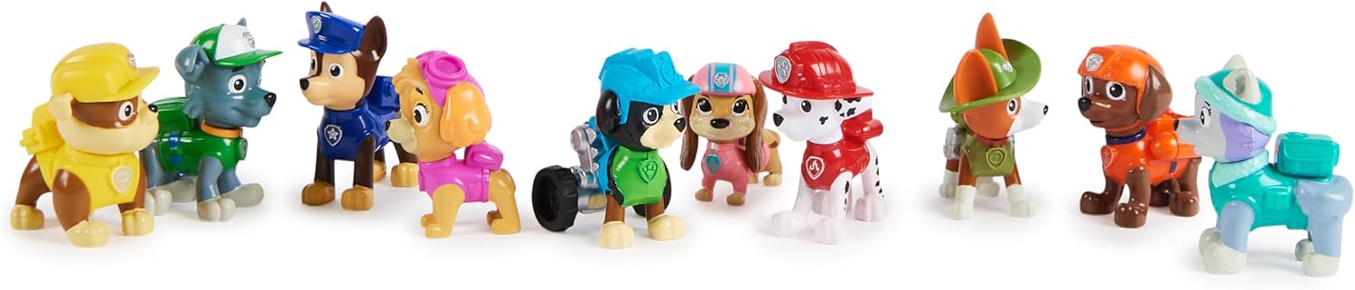 Paw Patrol All Paws On Deck Toy Figures Gift 10 Pack