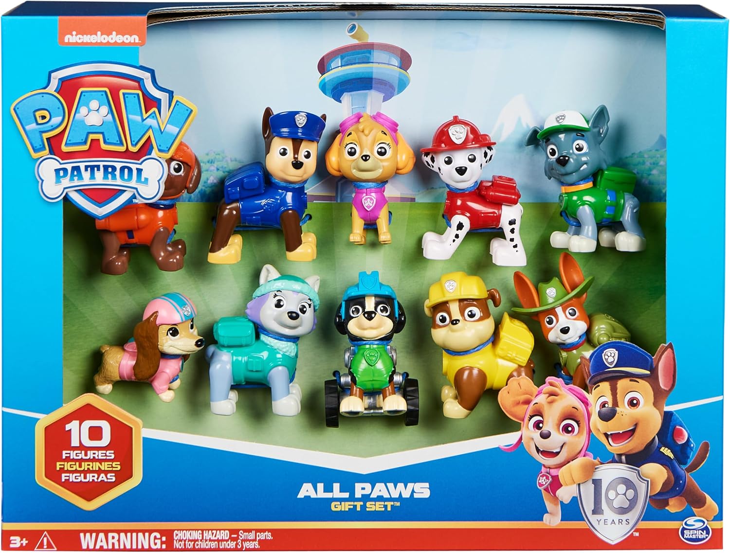 Paw Patrol All Paws On Deck Toy Figures Gift 10 Pack