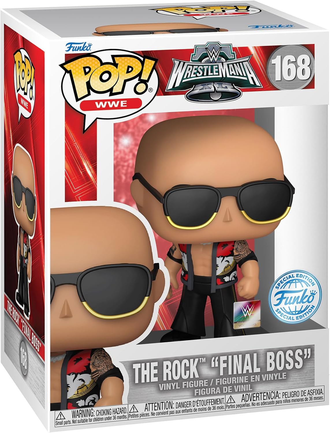 Funko POP! WWE the Rock Dwayne The Rock Johnson Final Boss