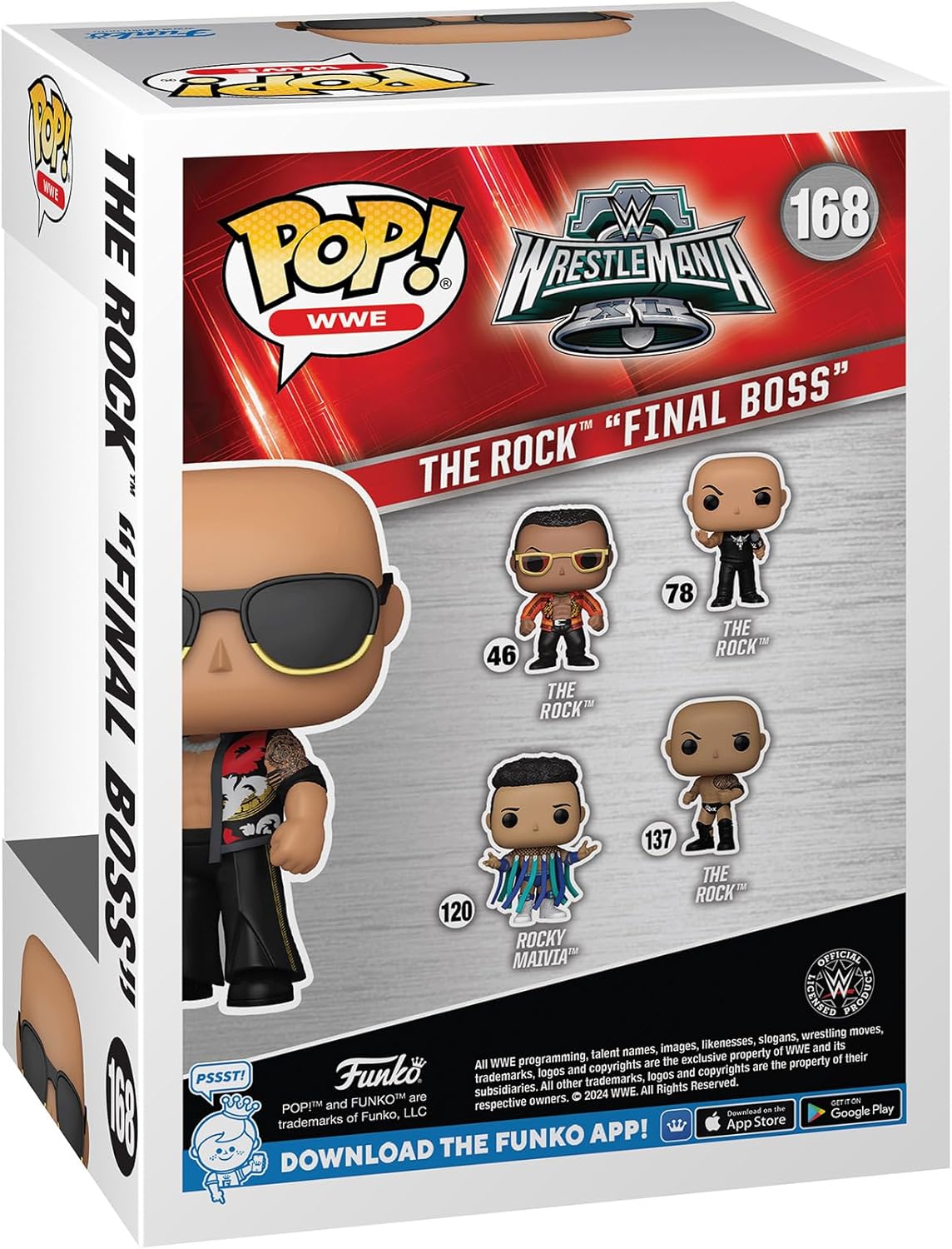 Funko POP! WWE the Rock Dwayne The Rock Johnson Final Boss