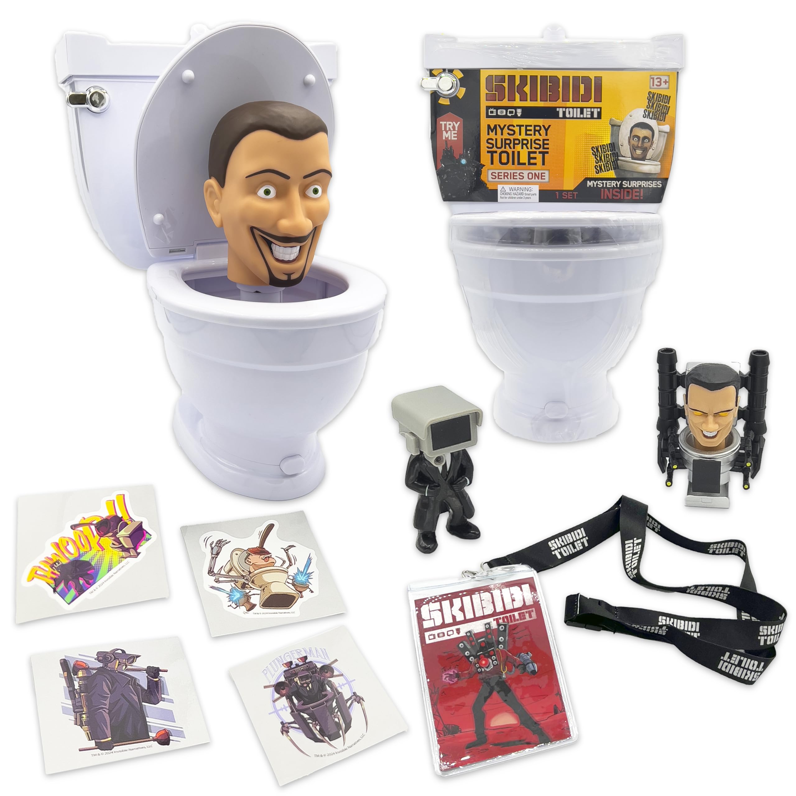 Official Skibidi Toilet Mystery Toilet Mystery Toilet with Surprise Toys to Discover Inside