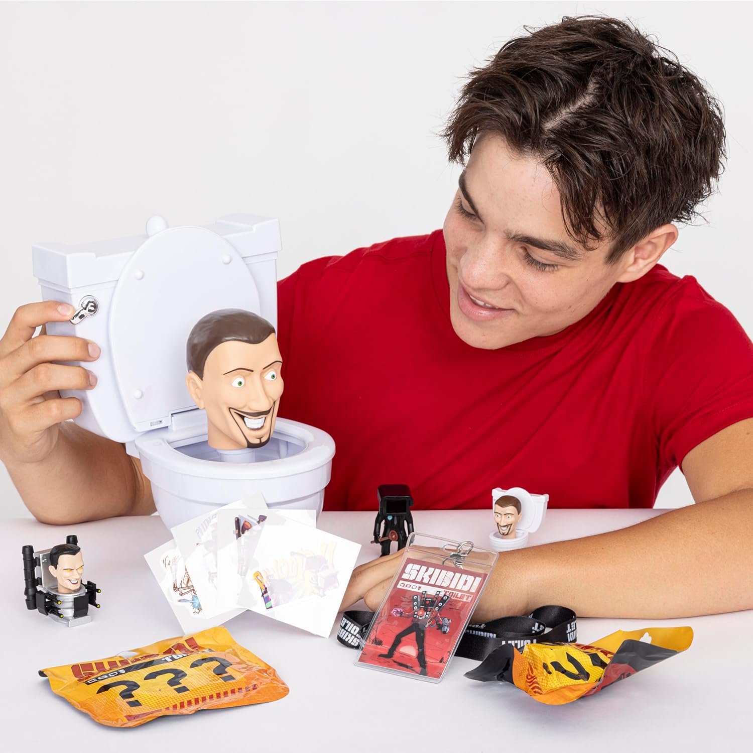 Official Skibidi Toilet Mystery Toilet Mystery Toilet with Surprise Toys to Discover Inside