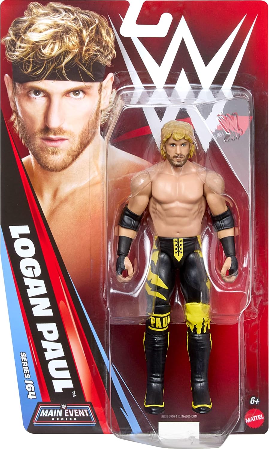Mattel WWE LOGAN PAUL Action Figure Main Event Series #164 6Inch Collectible Superstar