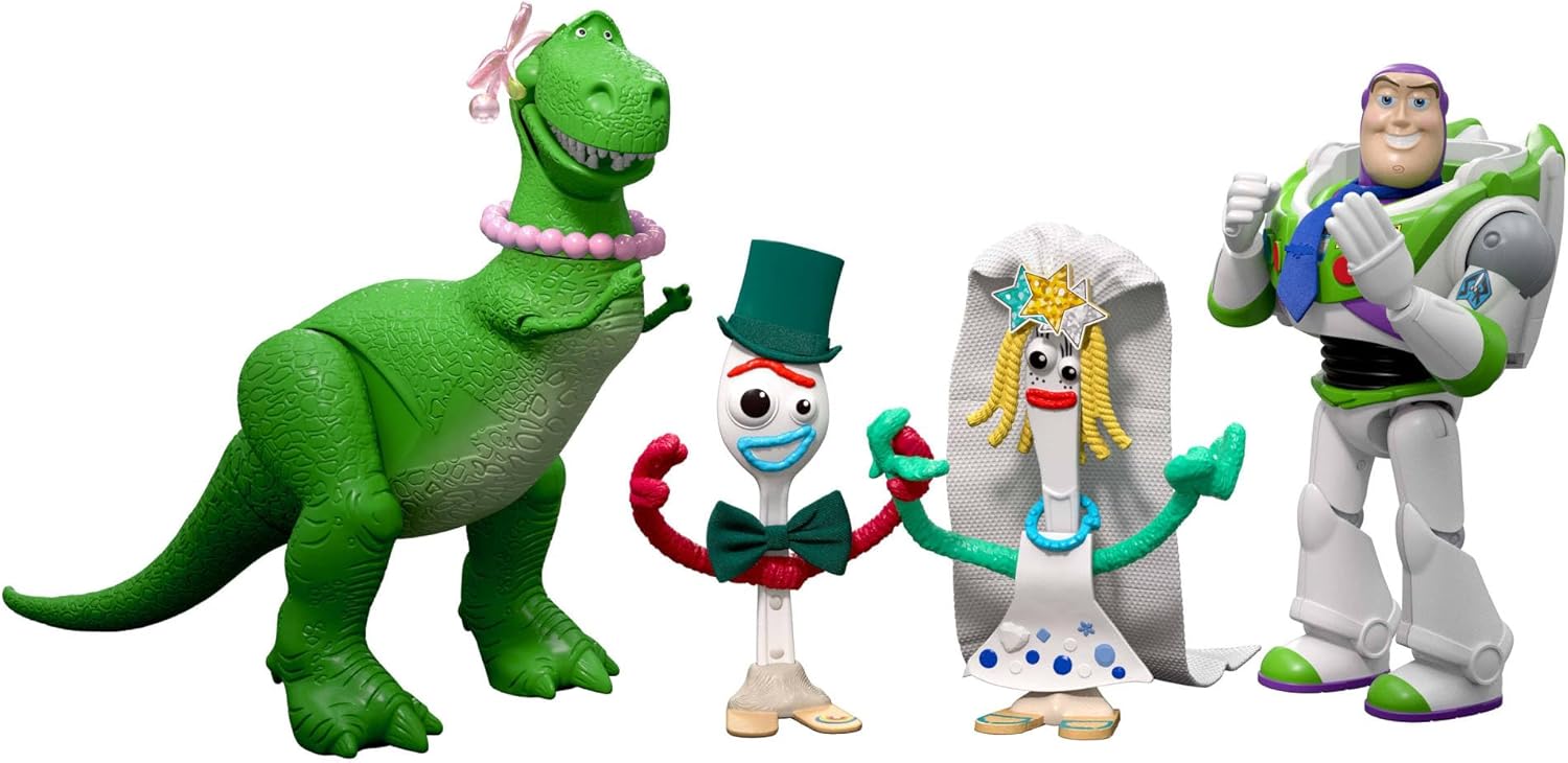 Mattel Disney and Pixar Toy Story 5 What is a Wedding? 4 Figure Pack with Accessories,