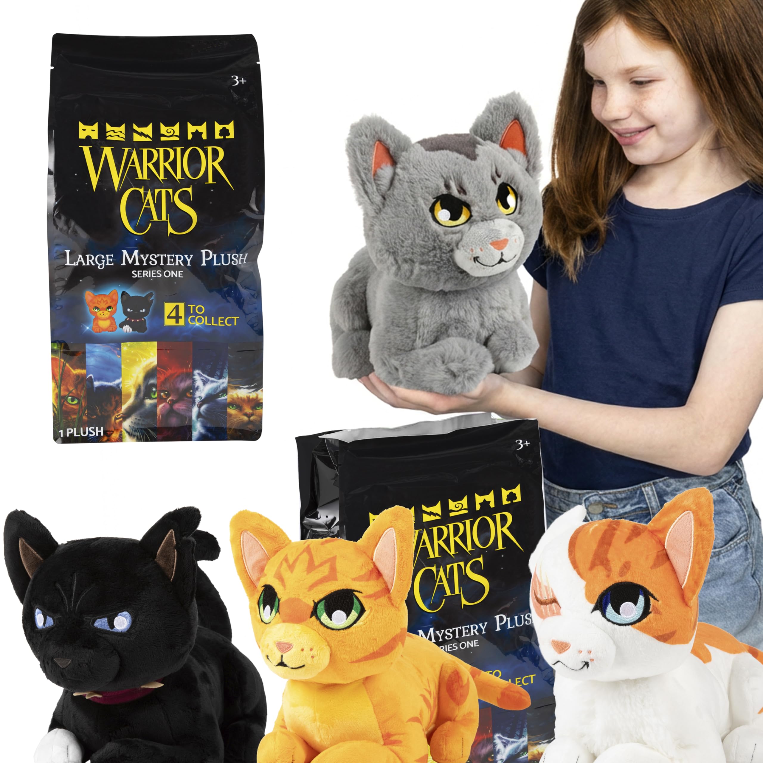 Warrior Cats Large Mystery Plush Series 1 Blind Bag Soft Plush Toy 1 of 4 Possible