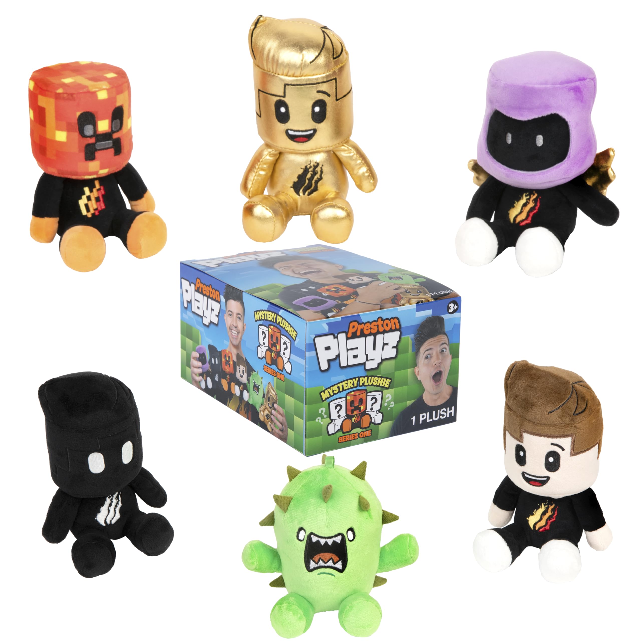 PrestonPlayz 6Inch Mini Mystery Plush Series 1 Blind Box 1 of 6 Possible Soft Plush Toys