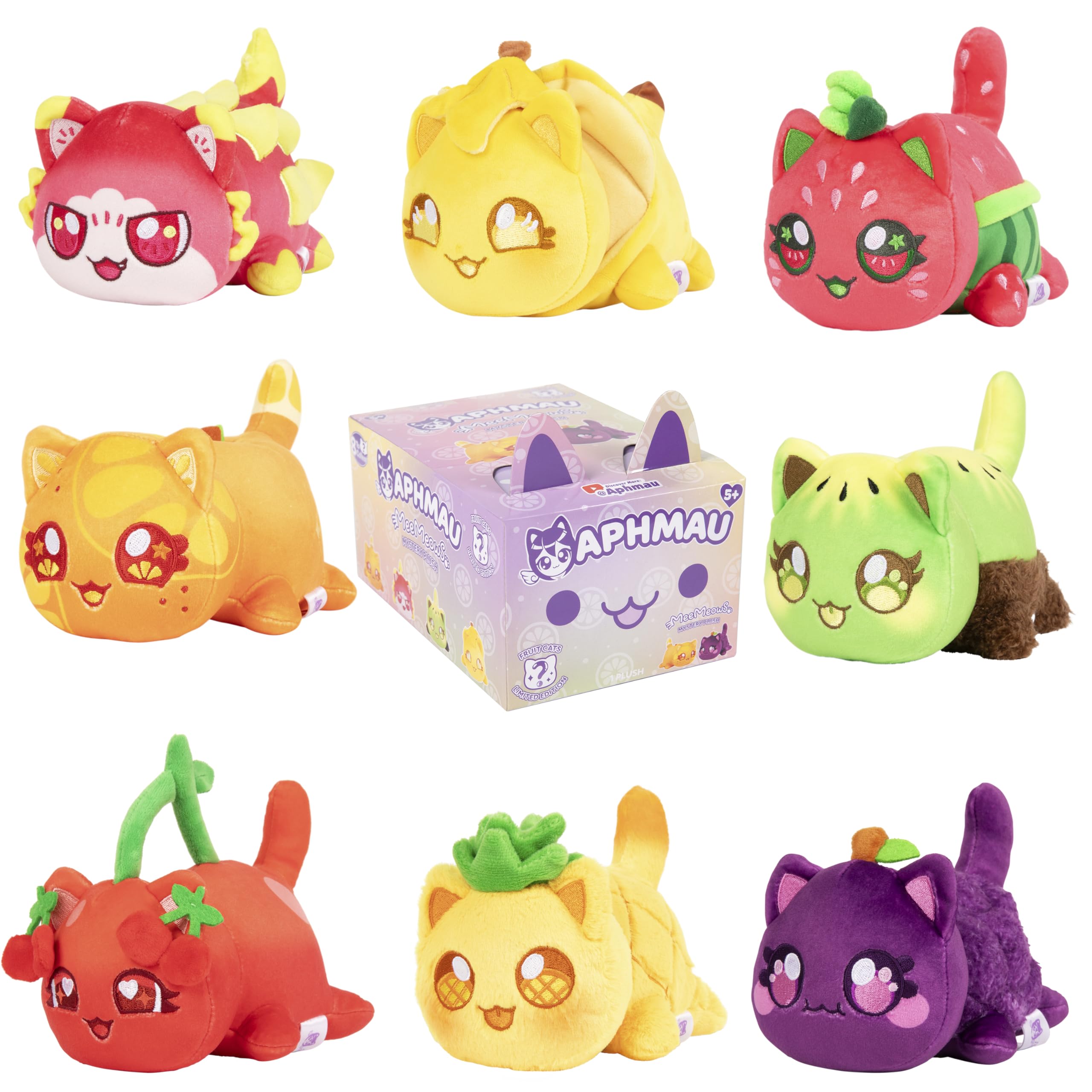 Aphmau 6 inch MeeMeows Mystery Plush FRUIT Collection 8 to Collect.