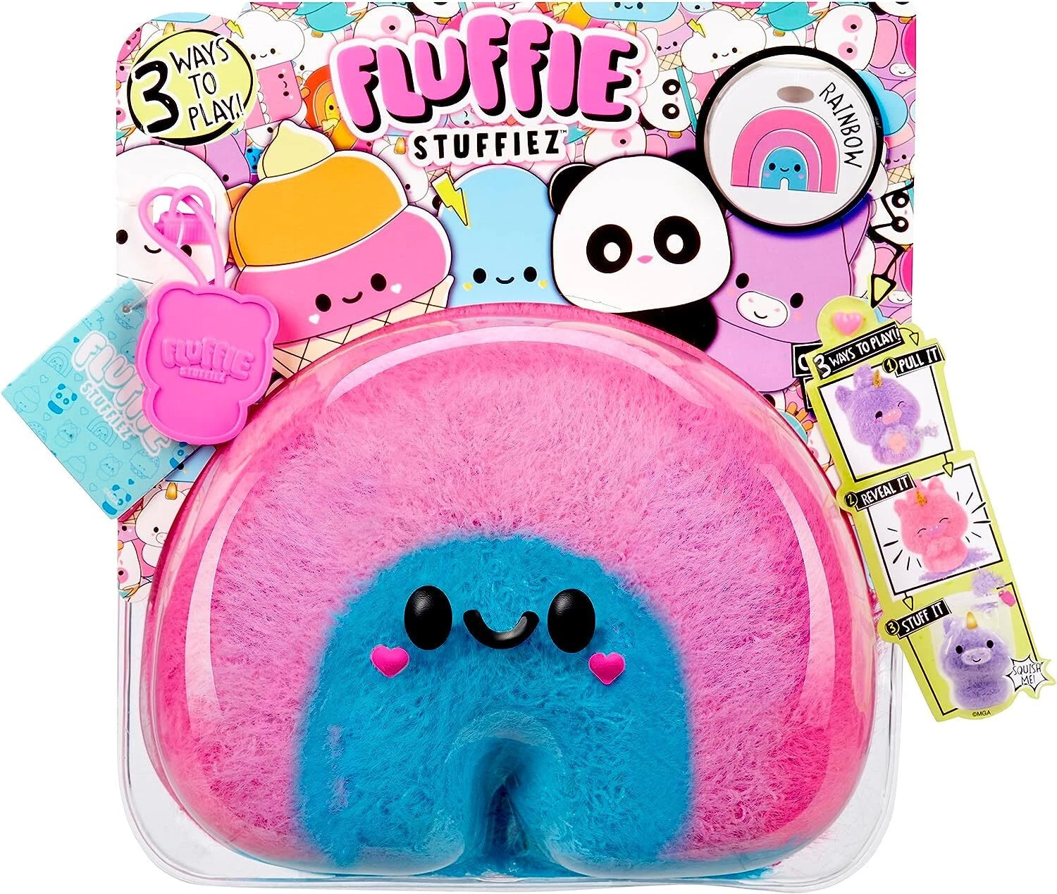 Fluffie Stuffiez Rainbow Small Collectible Feature Plush Ultra Soft Fluff Toy