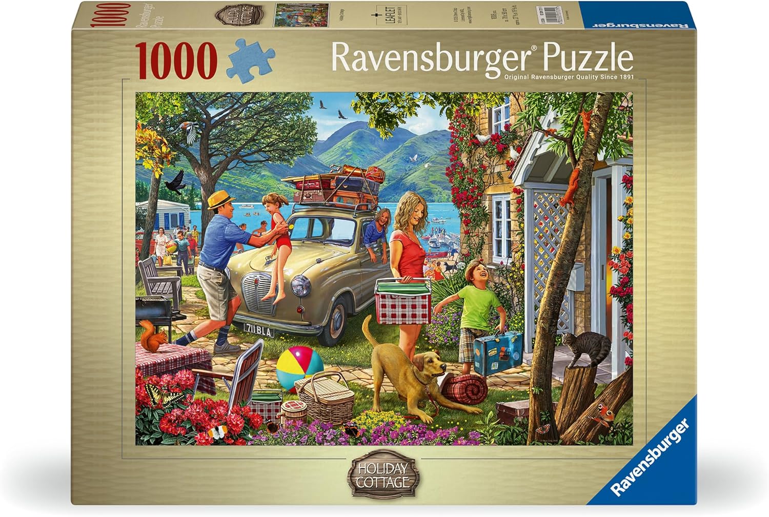 Ravensburger HOLIDAY COTTAGE 1000 Piece Jigsaw Puzzle