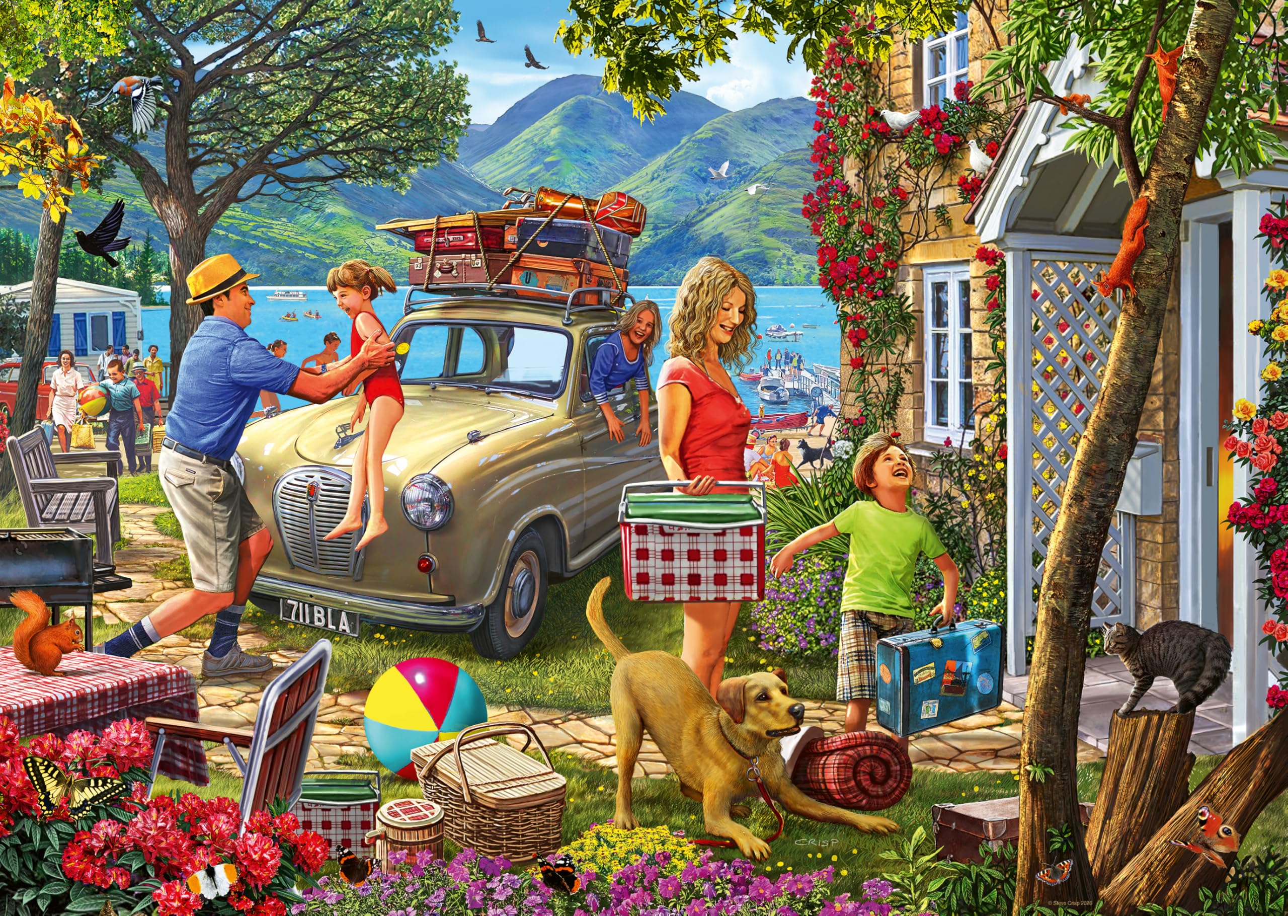 Ravensburger HOLIDAY COTTAGE 1000 Piece Jigsaw Puzzle