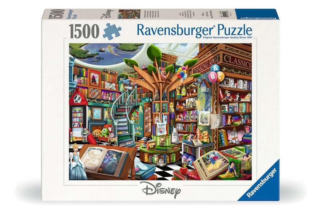Ravensburger MAGICAL DISNEY BOOKSHOP 1500 Piece Puzzle for Adults