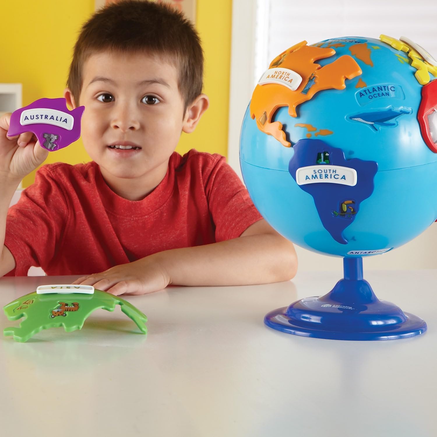 Learning Resources PUZZLE GLOBE Educational & Interactive Learning Map