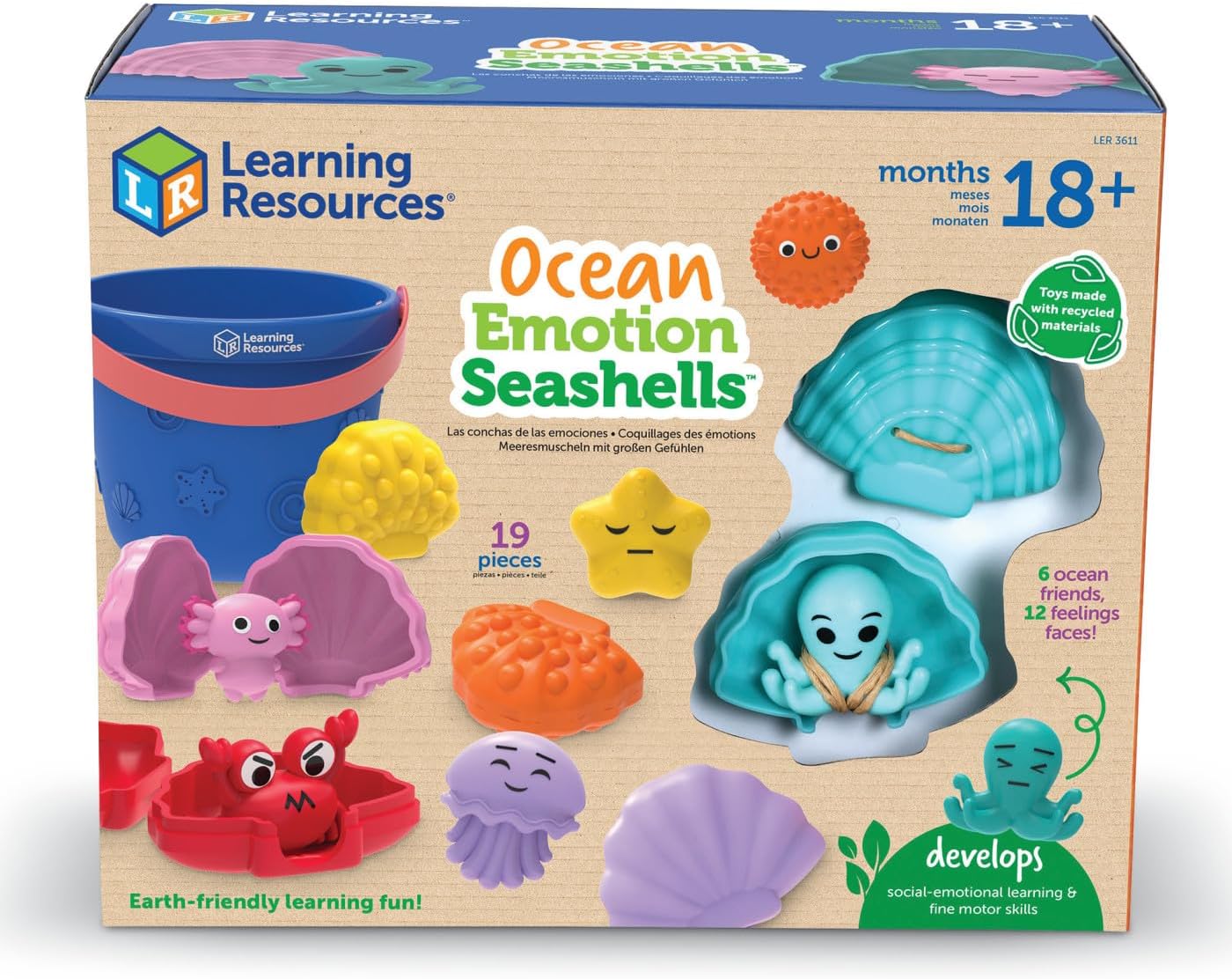 Learning Resources OCEAN EMOTION SEASHELLS, Social Emotional Learning Activities