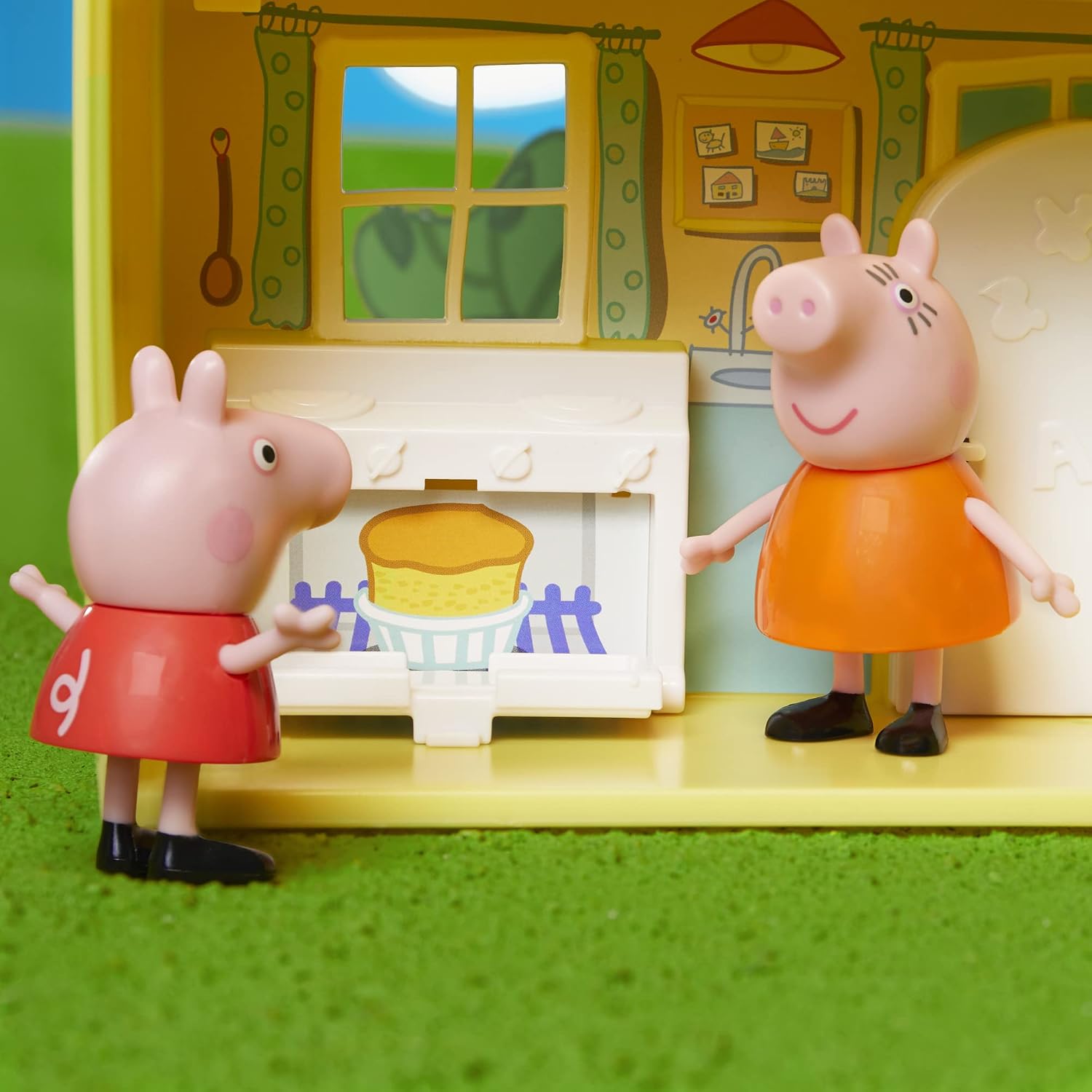 Peppa Pig Toys Peppa's Family Home Combo House Playset with 4 Figures and Car