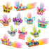 Furby Minis Collectible Figures 12-Pack with Changing Eyes & Hair Tufts