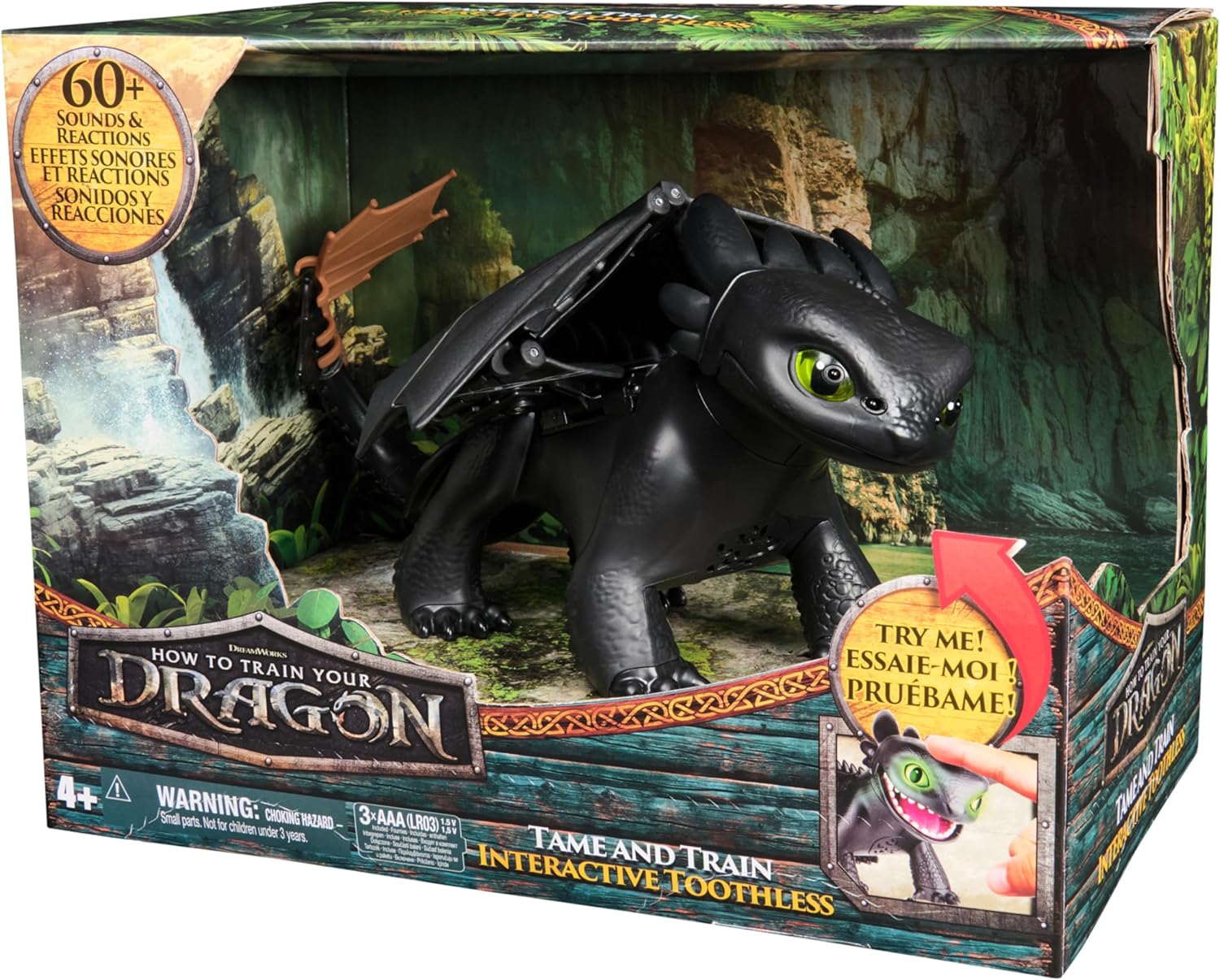 Dreamworks Dragons How to Train Your Dragon, Tame & Train Interactive Toothless