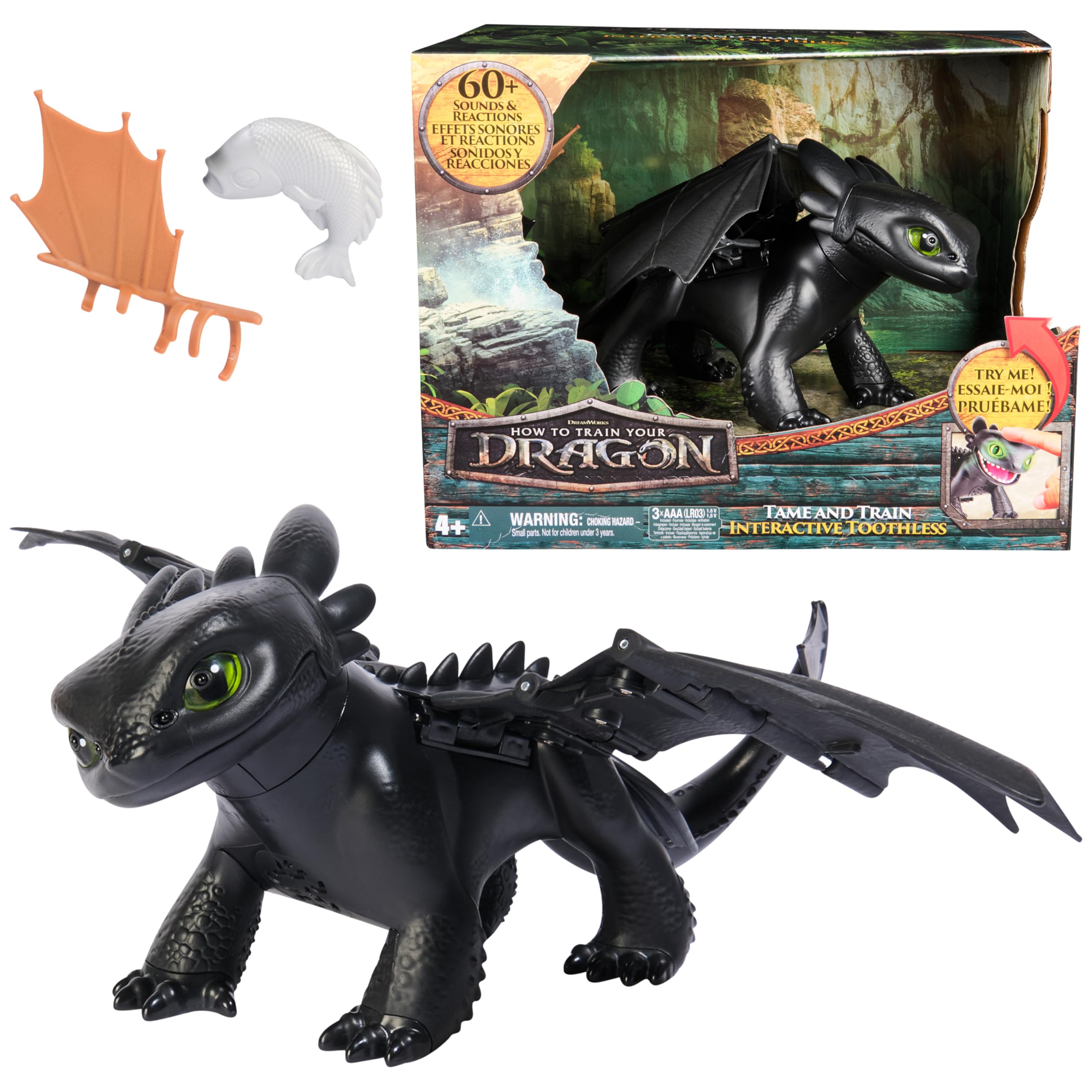 Dreamworks Dragons How to Train Your Dragon, Tame & Train Interactive Toothless