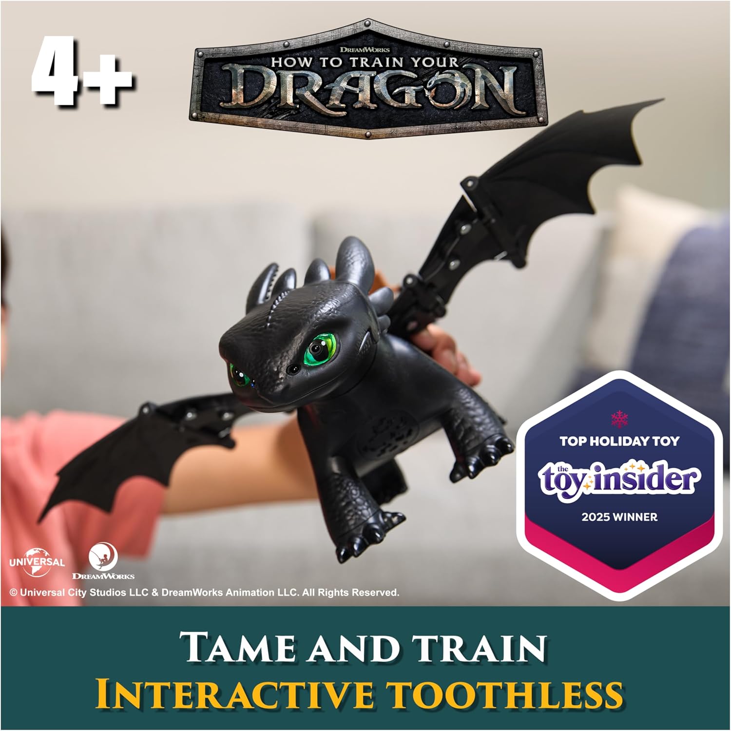 Dreamworks Dragons How to Train Your Dragon, Tame & Train Interactive Toothless