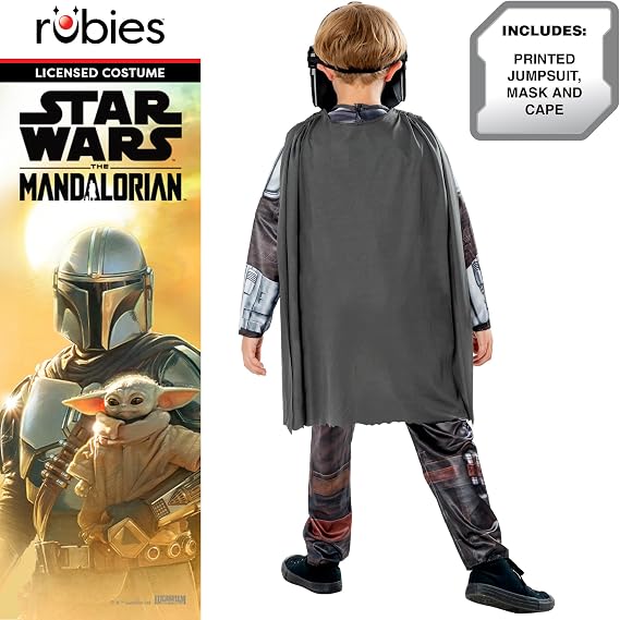 Rubie's Official Disney Star Wars The Mandalorian Children Fancy Dress 8-10 Years