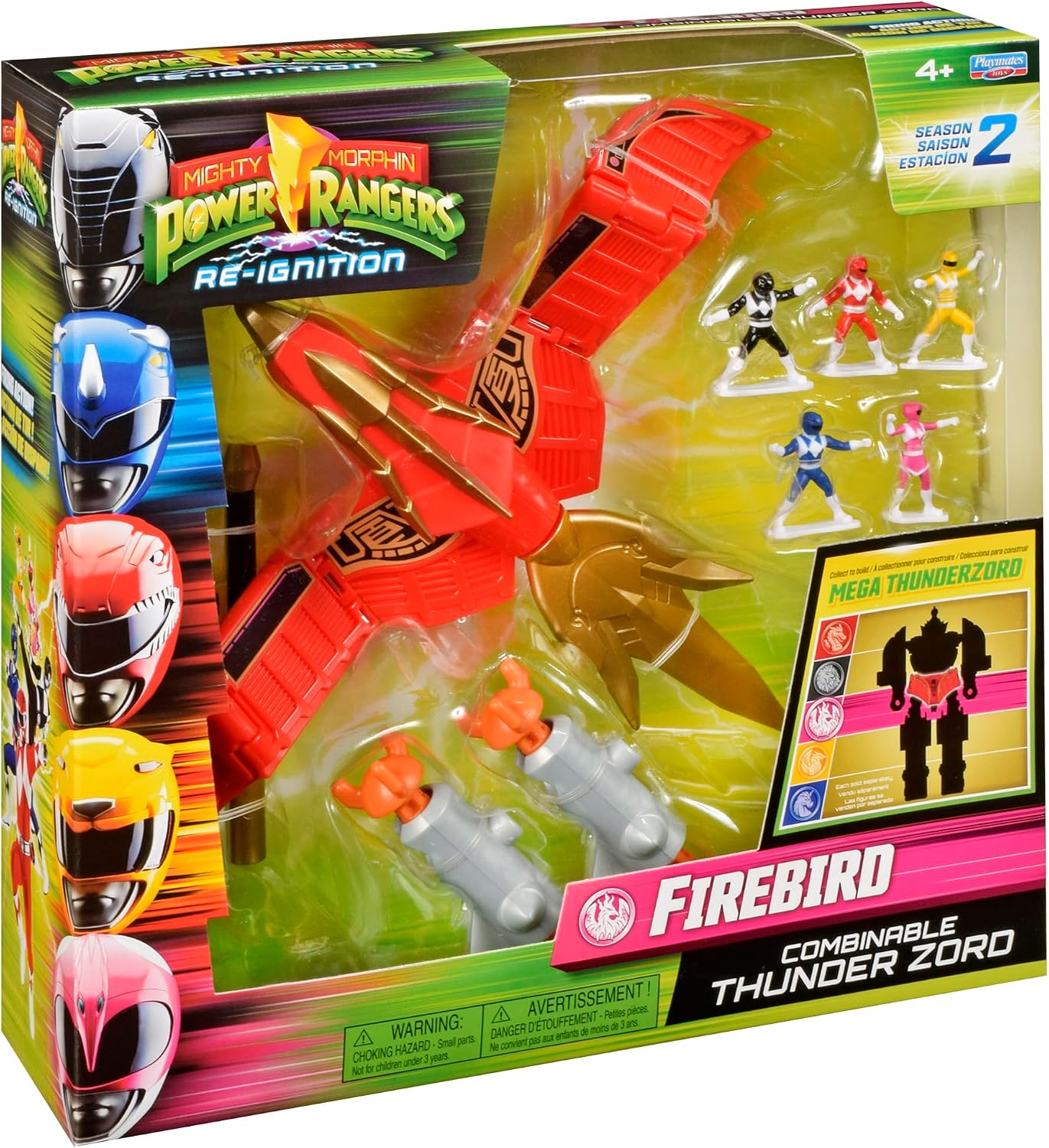 Power Rangers Mighty Morphin Re-Ignition FIREBIRD Combinable Thunderzord Season 2