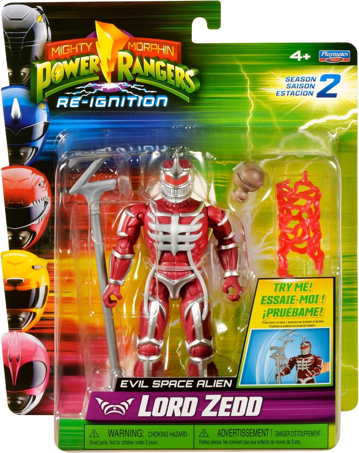 Power Rangers Mighty Morphin Re-Ignition LORD ZEDD Season 2 Evil Space Alien Figure