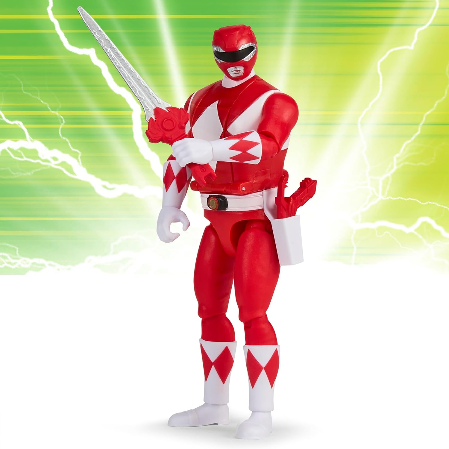 Power Rangers Mighty Morphin Re-Ignition Auto-Morphin Red Ranger Season 2 Action Figure