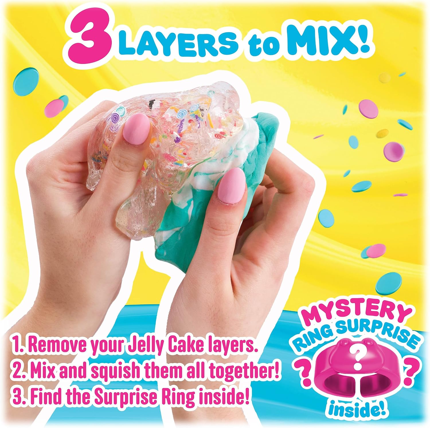 Sky Castle Jelly Cakes? Bestie Party Pack 3 Layer Cake-Shaped Compound
