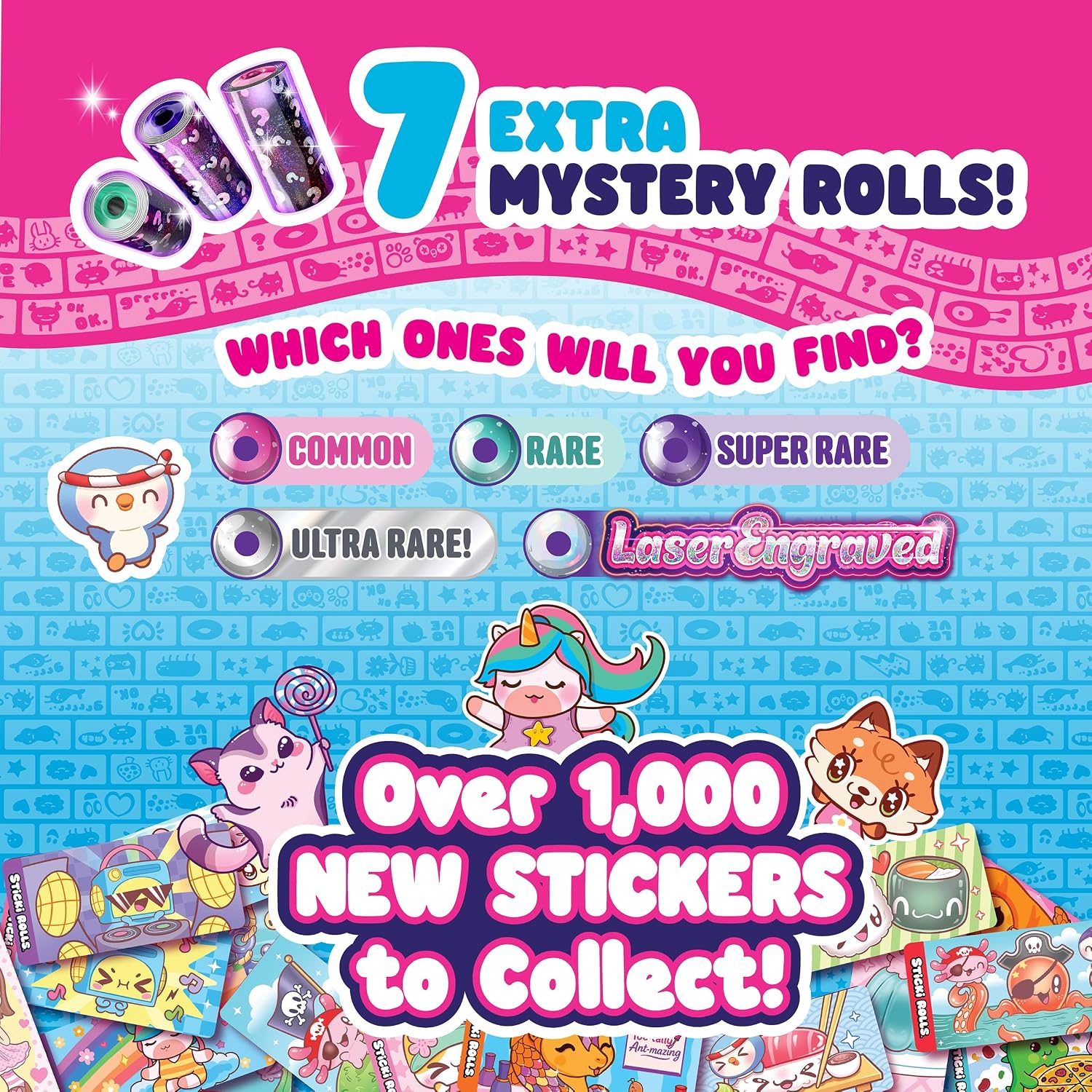 Sticki Rolls Sticki Book SERIES 3 Wearable Shareable Sticker Bracelets