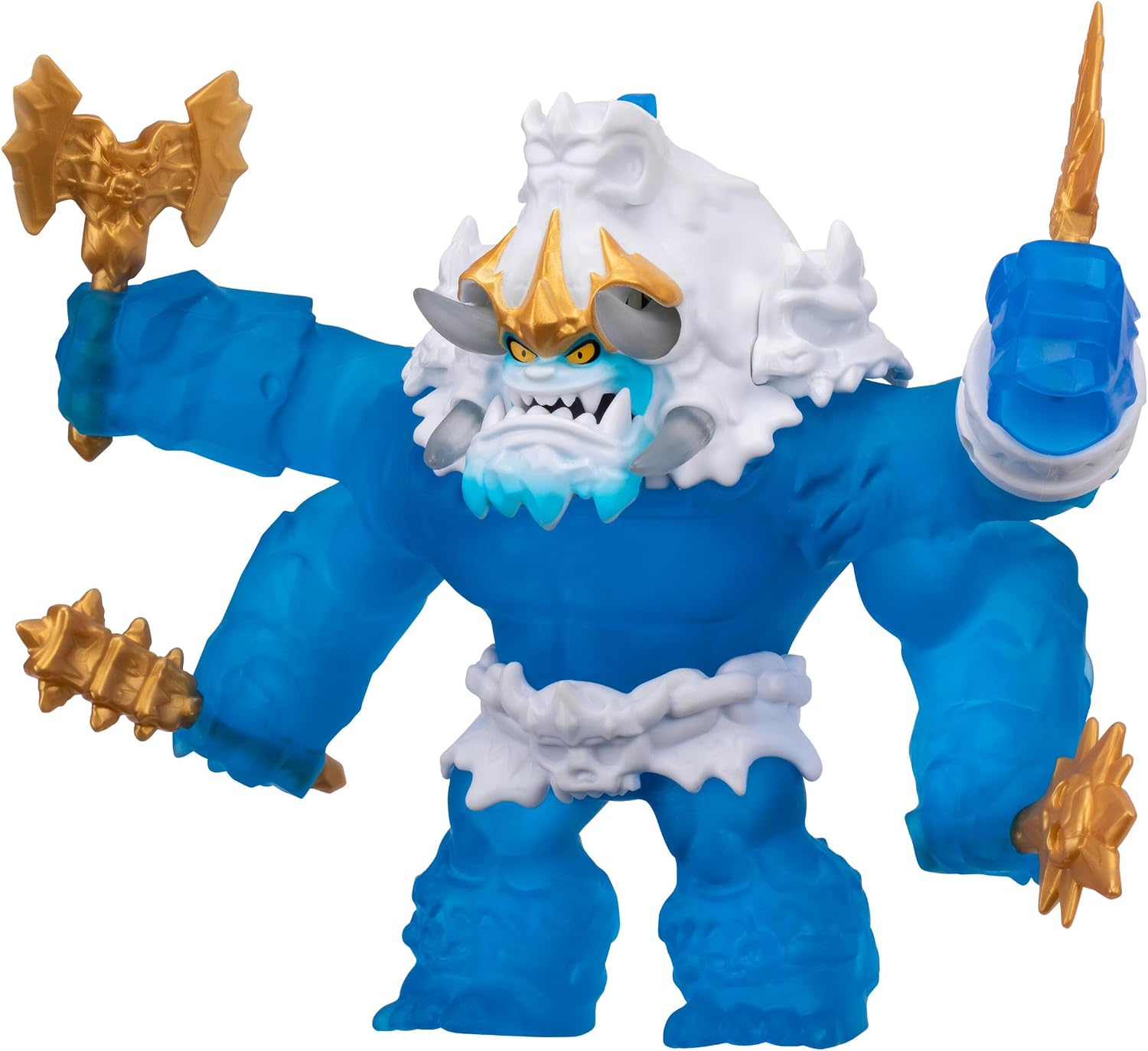 Goo Jit Zu KING FROSTBITE 10Inch Action Figure with 35+ Phrases and Lights