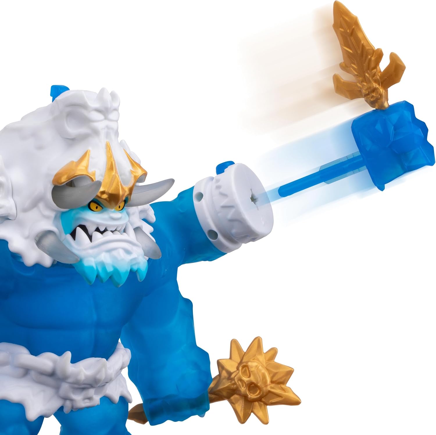 Goo Jit Zu KING FROSTBITE 10Inch Action Figure with 35+ Phrases and Lights