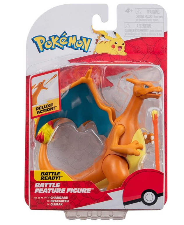 Pok�mon CHARIZARD Battle Feature Figure 4.5Inch with Fire Missile Launcher