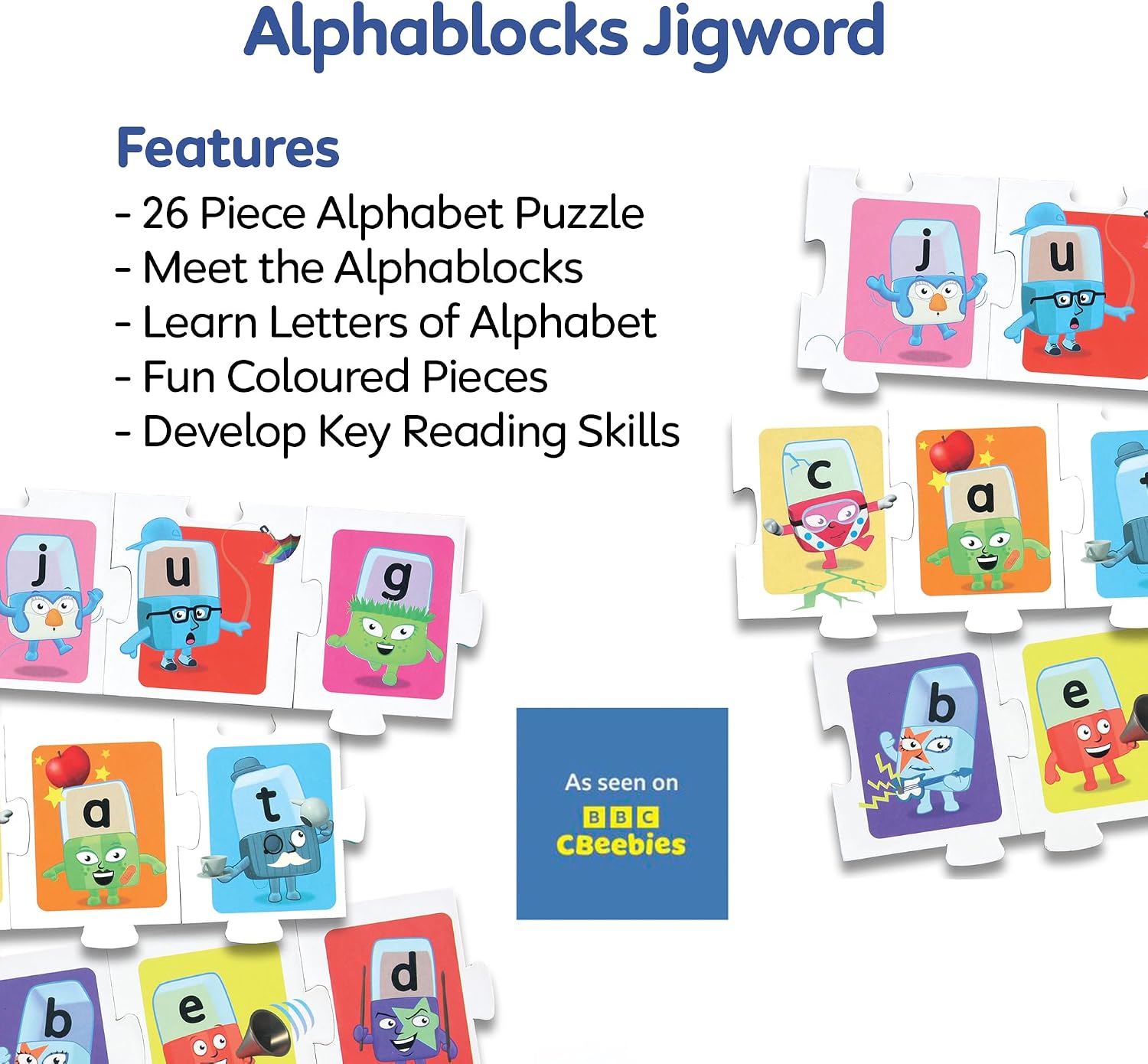 ALPHABLOCKS JigwordAesthetic Interactive ABC Word Building Jigsaw