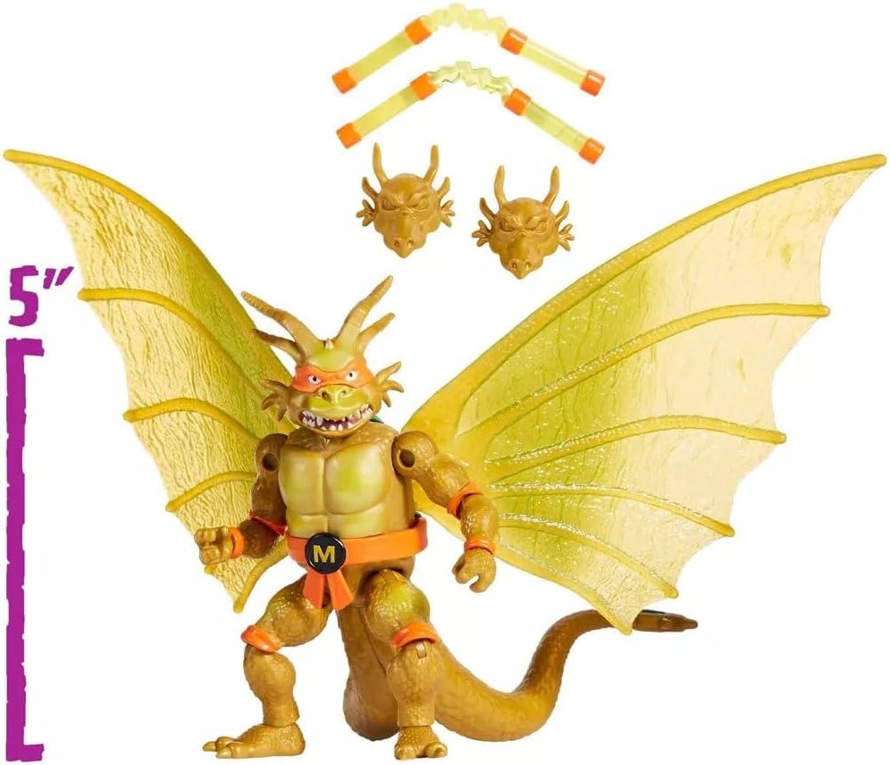 Teenage Mutant Ninja Turtles Godzilla Ghidora Michelangelo Mikey Action Figure
